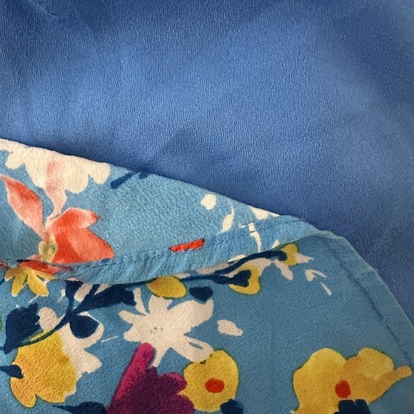 Yumi Kim Blue Plunge Neck Silk Maxi Sundress Size Small - Picture 3 of 4